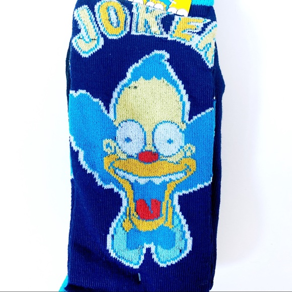The Simpsons Krusty the Clown Socks 2 Pairs - Picture 3 of 6